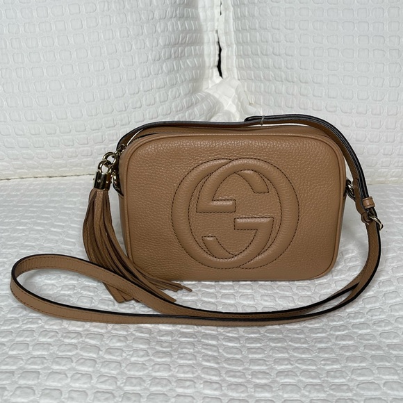 Gucci Handbags - Gucci Soho Disco crossbody bag - Rose Beige leather